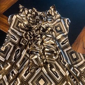 Sleeveless silk blouse